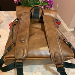 Coach leather backpack in pristine condition.